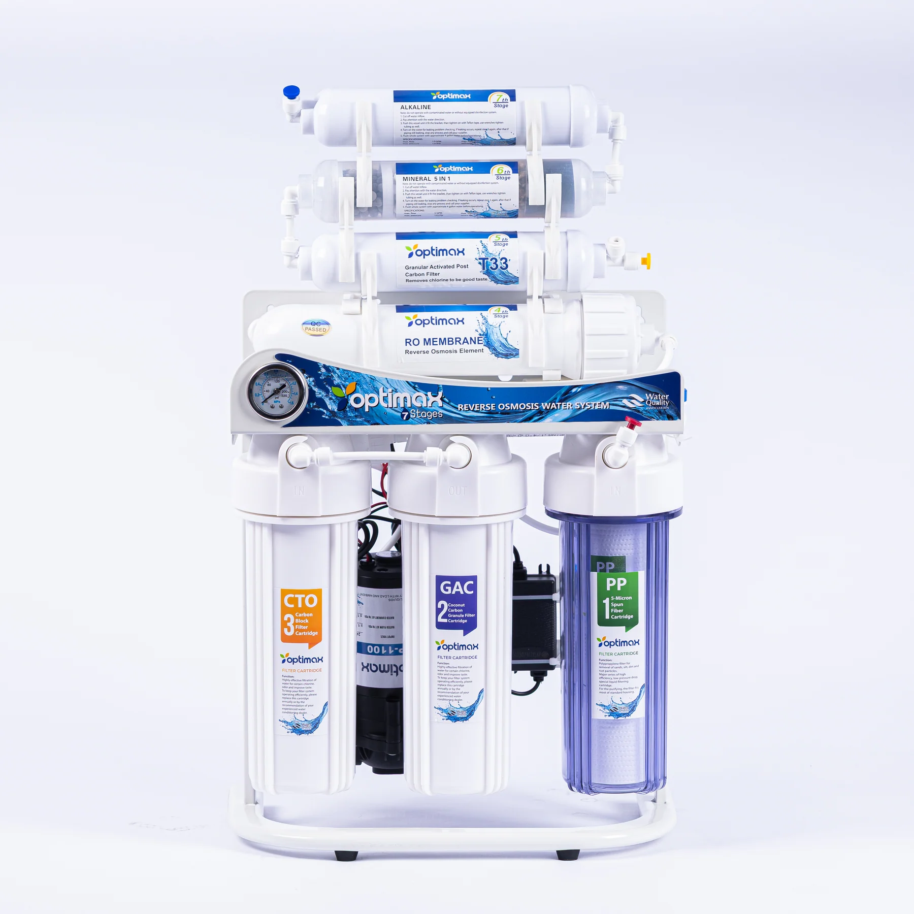 OPTIMAX Open Case 7-stage domestic RO filter 75 GPD